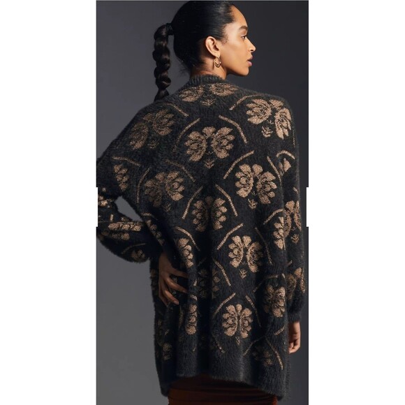 New Maeve Anthropologie Size One Size Fuzzy Cardigan Open Sweater - Picture 2 of 9